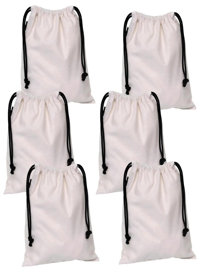 Metsi Large Dust Bag for Shoes and Handbag - 100% Organic Cotton Fabric Storage Pouches with Drawstring Closure, Travel Luggage Organizer, Home Storage, Dust-Proof Covers, 15"x17", Set of 6 - Image 1